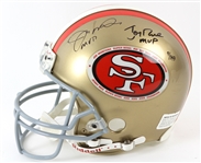 2000s Joe Montana Jerry Rice San Francisco 49ers Signed Full Size Helmet (PSA/DNA & Upper Deck) 9/149