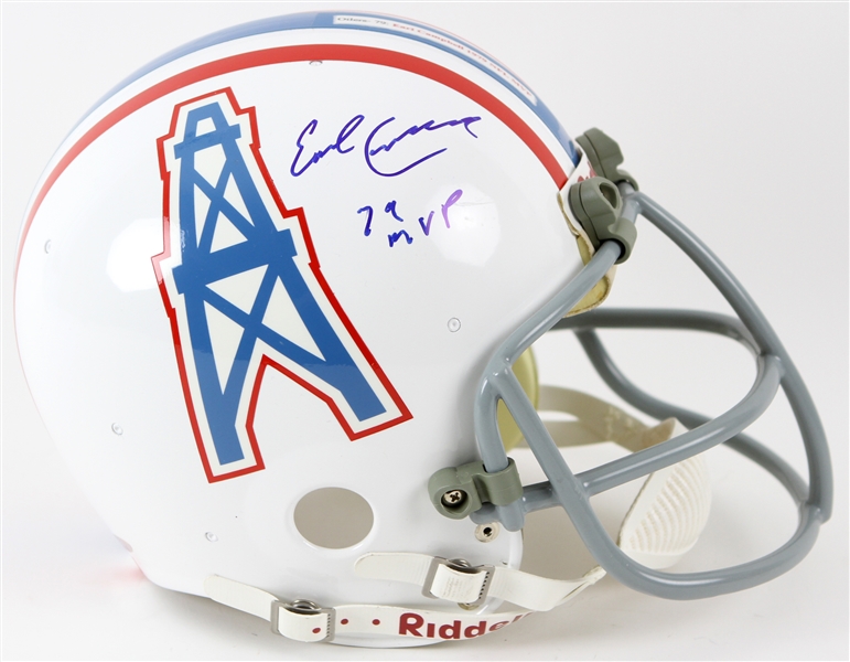 2000s Earl Campbell Houston Oilers Signed Full Size Helmet (TriStar)