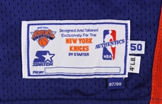 1997-98 Patrick Ewing New York Knicks Game Worn Road Jersey (MEARS A10)