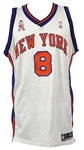 2001-02 Latrell Sprewell New York Knicks Game Worn Home Jersey (MEARS A10)