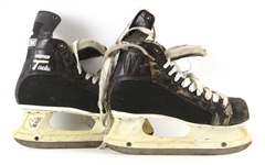 1984-93 Gerard Gallant Detroit Red Wings Signed Game Worn Skates (MEARS LOA)