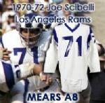 1970-72 Joe Scibelli Los Angeles Rams Game Worn Road Jersey (MEARS A8)