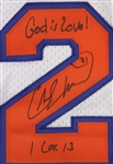1997-98 Charlie Ward New York Knicks Signed Game Worn Home Jersey (MEARS A10/JSA)