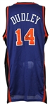 1997-98 Chris Dudley New York Knicks Signed Game Worn Road Jersey (MEARS LOA/JSA)