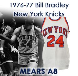 1976-77 Bill Bradley New York Knicks Game Worn Home Jersey (MEARS A8)