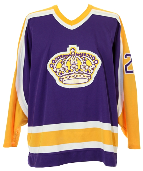 1987-88 Steve Duchesne Los Angeles Kings Signed Game Worn Home Jersey (MEARS LOA/JSA)
