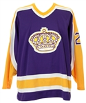 1987-88 Steve Duchesne Los Angeles Kings Signed Game Worn Home Jersey (MEARS LOA/JSA)
