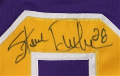 1987-88 Steve Duchesne Los Angeles Kings Signed Game Worn Home Jersey (MEARS LOA/JSA)