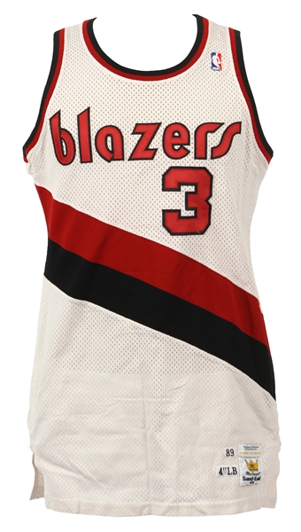 1989-90 Cliff Robinson Portland Trail Blazers Game Worn Home Jersey (MEARS LOA) Rookie Season