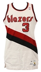 1989-90 Cliff Robinson Portland Trail Blazers Game Worn Home Jersey (MEARS LOA) Rookie Season