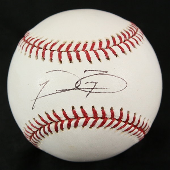 2005-11 Prince Fielder Milwaukee Brewers Signed OML Selig Baseball (JSA)