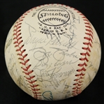 1973 New York Mets Team Signed ONL Feeney Baseball w/ 31 Signatures Including Willie Mays, Tom Seaver, Yogi Berra & More (JSA)