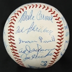 1963 New York Mets Team Signed ONL Giles Baseball w/ 23 Signatures Including Casey Stengel, Duke Snider & More (JSA)