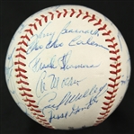 1963 New York Mets Team Signed ONL Giles Baseball w/ 23 Signatures Including Casey Stengel, Duke Snider & More (JSA)