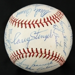1963 New York Mets Team Signed ONL Giles Baseball w/ 23 Signatures Including Casey Stengel, Duke Snider & More (JSA)
