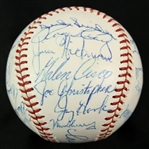 1963 New York Mets Team Signed ONL Giles Baseball w/ 23 Signatures Including Casey Stengel, Duke Snider & More (JSA)