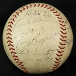 1937 Chicago Cubs Team Signed ONL Frick Baseball w/ 27 Signatures Including Gabby Hartnett, Billy Herman, Charlie Root & More (JSA)