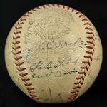 1937 Chicago Cubs Team Signed ONL Frick Baseball w/ 27 Signatures Including Gabby Hartnett, Billy Herman, Charlie Root & More (JSA)