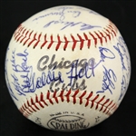 1961 Chicago Cubs Team Signed Baseball w/ 30 Signatures Including Ernie Banks, Richie Ashburn, Ron Santo, Billy Williams & More (JSA)