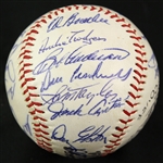 1961 Chicago Cubs Team Signed Baseball w/ 30 Signatures Including Ernie Banks, Richie Ashburn, Ron Santo, Billy Williams & More (JSA)