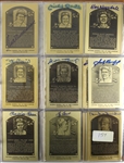 1980s Hall of Fame Signed Metallic Plaque Collection - Lot of 48 w/ Ted Williams, Mickey Mantle, Joe DiMaggio, Willie Mays, Sandy Koufax & More (PSA/DNA)