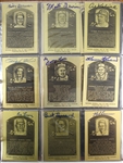 1980's Hall of Fame Signed Metallic Plaque Collection - Lot of 48 w/ Ted Williams, Mickey Mantle, Joe DiMaggio, Willie Mays, Sandy Koufax & More (PSA/DNA)