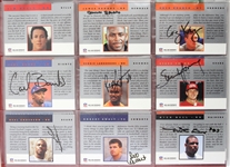 1991 ProLine Portraits Near Complete Signed Football Card Set - 305 Total Cards w/ Walter Payton, Lawrence Taylor, Derrick Thomas, Bill Belichick, Players Wives Subset  & More