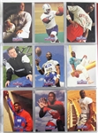 1991 ProLine Portraits Near Complete Signed Football Card Set - 305 Total Cards w/ Walter Payton, Lawrence Taylor, Derrick Thomas, Bill Belichick, Players Wives Subset  & More