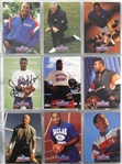 1991 ProLine Portraits Near Complete Signed Football Card Set - 305 Total Cards w/ Walter Payton, Lawrence Taylor, Derrick Thomas, Bill Belichick, Players Wives Subset  & More