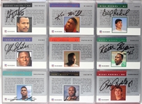 1991 ProLine Portraits Near Complete Signed Football Card Set - 305 Total Cards w/ Walter Payton, Lawrence Taylor, Derrick Thomas, Bill Belichick, Players Wives Subset  & More