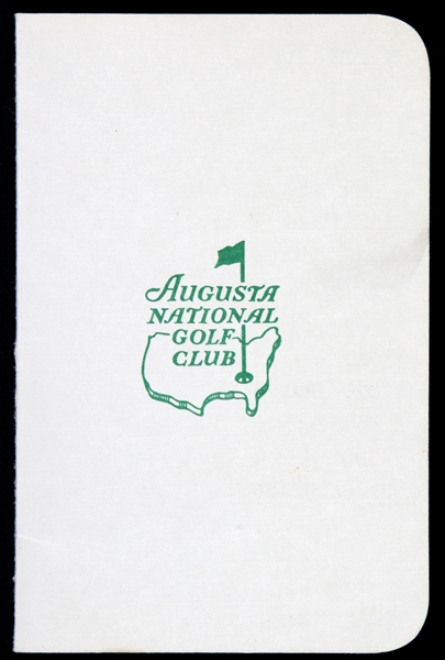 1970s Augusta National Golf Club Blank Scorecard w/ Hole Names on Reverse