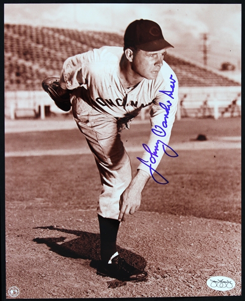 1990s Johnny Vander Meer Cincinnati Reds Signed 8" x 10" Photo *JSA*