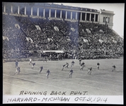 1914 (October 31) Harvard Crimson Michigan Wolverines Football 3.25" x 4" Original Photo 