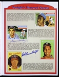2007 Milwaukee Braves 1957 World Series Champion 50th Anniversary Multi Signed Program & Photos - Lot of 3 w/ Del Crandall, Johnny Logan, Gene Conley & More 