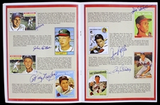 2007 Milwaukee Braves 1957 World Series Champion 50th Anniversary Multi Signed Program & Photos - Lot of 3 w/ Del Crandall, Johnny Logan, Gene Conley & More 