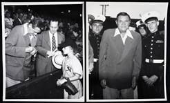 1940s Babe Ruth New York Yankees 8" x 10" Original Marine Crops Photos - Lot of 3
