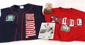 1920s-90s Baseball Memorabilia Collection - Lot of 5 w/ Mark McGwire Signed Game Used Baseball, Lou Gehrig Store Model Adirondack & More (MEARS LOA/JSA)