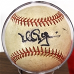 1920's-90's Baseball Memorabilia Collection - Lot of 5 w/ Mark McGwire Signed Game Used Baseball, Lou Gehrig Store Model Adirondack & More (MEARS LOA/JSA)