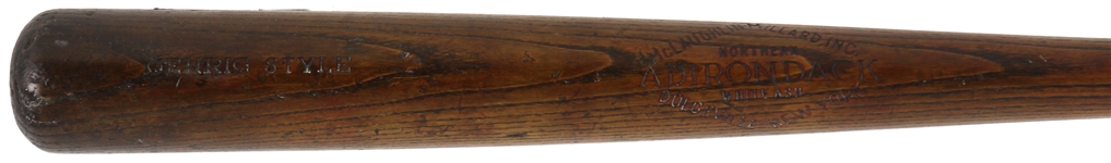 1920's-90's Baseball Memorabilia Collection - Lot of 5 w/ Mark McGwire Signed Game Used Baseball, Lou Gehrig Store Model Adirondack & More (MEARS LOA/JSA)