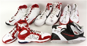 2000s Game Worn Chicago Bulls Signed Sneaker Collection - Lot of 8 w/ Derrick Rose & More (MEARS LOA) Collection of Official Scorer Bob Rosenberg