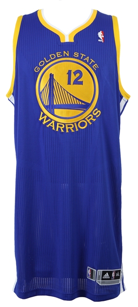 2012-14 Andrew Bogut Golden State Warriors Signed Game Worn Road Jersey (MEARS LOA) 