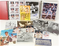 1950s-90s Milwaukee Braves & Milwaukee Brewers Signed Photo & Trading Card Collection - Lot of 650+