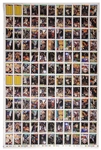 1992-99 Jerry Rice San Francisco 49ers Signed 19 x 32 Lithpograph & Uncut Sheet of 1992 Topps Basketball Cards (JSA)