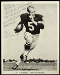 1962 Paul Hornung Green Bay Packers Signed & Inscribed 8" x 10" Photo (JSA) From Estate of UK Announcer Claude Sullivan