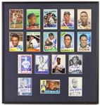 1950s-60s Milwaukee Braves Framed Card Collection - Lot of 3 w/ Felix Mantilla Signed Cards & More (JSA)