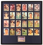 1950's-60's Milwaukee Braves Framed Card Collection - Lot of 3 w/ Felix Mantilla Signed Cards & More (JSA)