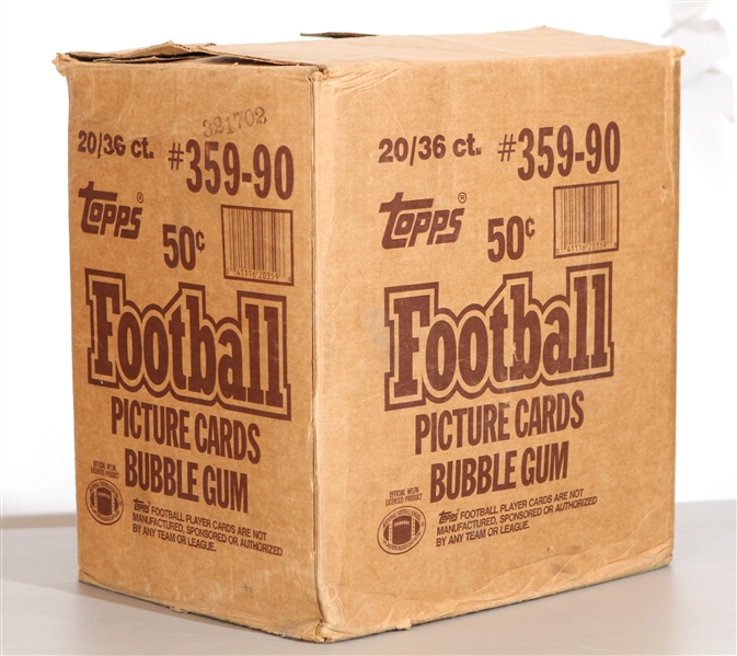 1990 Topps Football Cards Hobby Case - Lot of 720 Packs