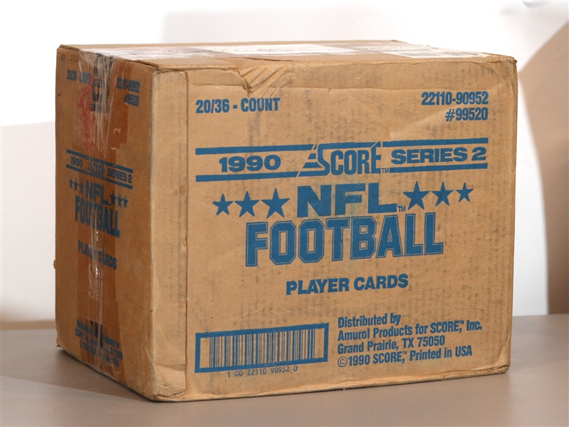 1990 Score Series 2 Football Cards Hobby Case - Lot of 720 Packs
