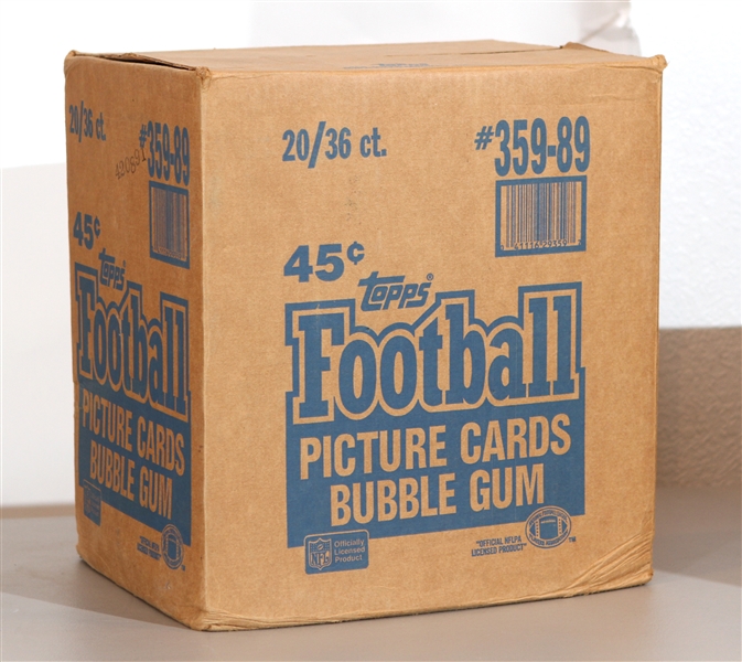 1989 Topps Football Cards Hobby Case - Lot of 720 Packs