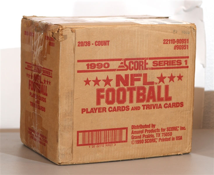 1990 Score Series 1 Football Cards Hobby Case - Lot of 720 Packs